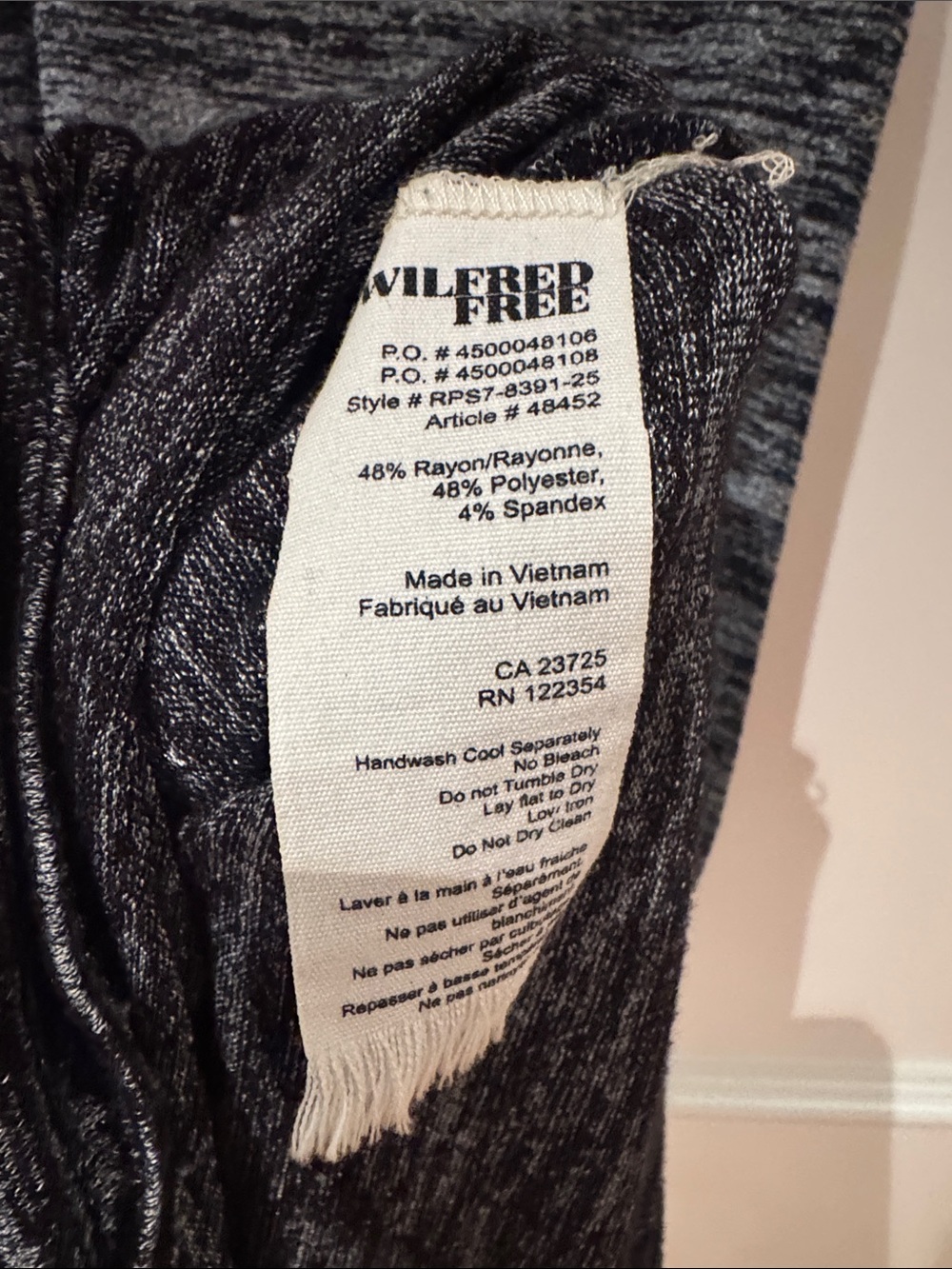 Aritzia Wilfred Sleeveless Heathered Maxi Tank Dress - Dark Gray - Picture 4 of 5